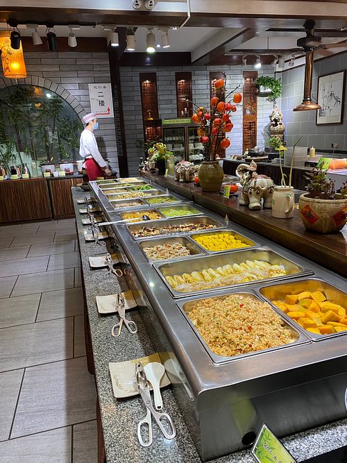 Part of the buffet.  at NénGrén Zhāi Guǎn 能仁斋馆 in Guilin