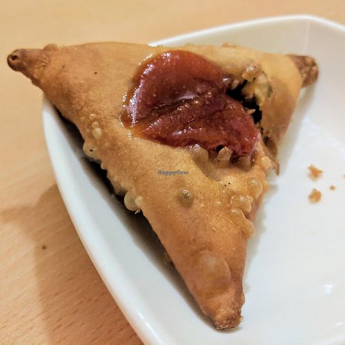 Vegan Samosa at Indo Restaurant in Noord