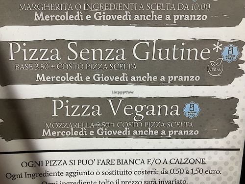 Vegan pizza  at Trattoria Pizzeria dal Bergomi in Varedo