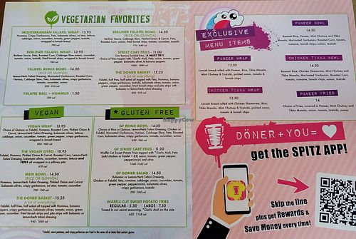 Vegetarian and vegan options at Spitz - Plano in Plano