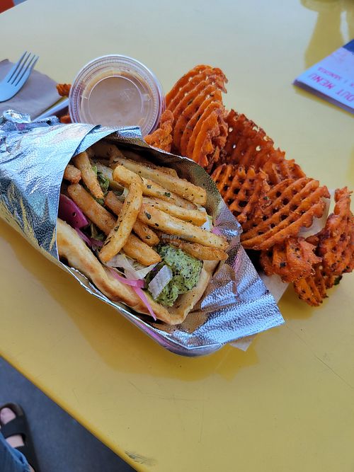 The vegan gyro combo at Spitz - Plano in Plano
