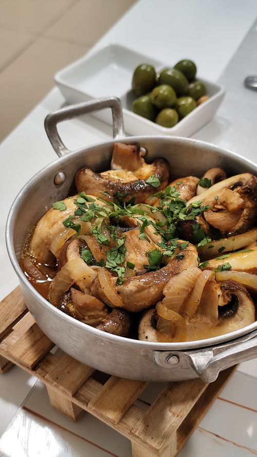 Bulhão Pato mushrooms at Baba-te Connosco - Restaurante Ibérico in Alcochete