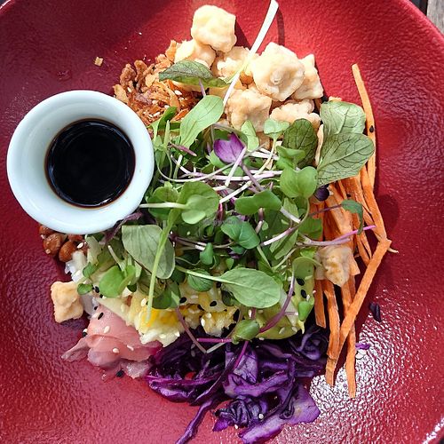 Tofu Poke Bowl at La Terrasse in Mapou