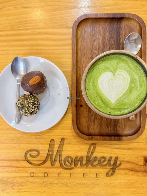   at Monkey Coffee in Urubamba