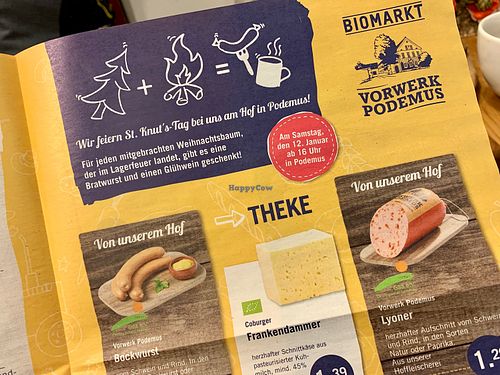 flyer at Vorwerk Podemus BioBahnhof in Dresden