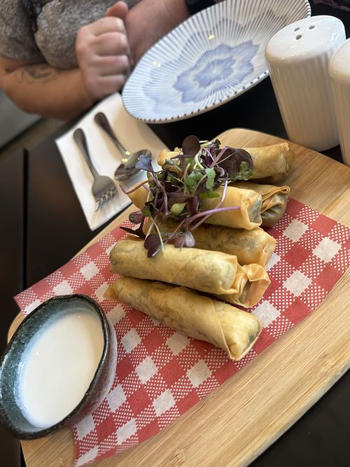 Taro spring rolls   at Busog in Footscray