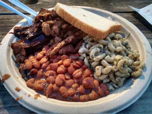 BBQ plate at BBQ Revolution in Austin