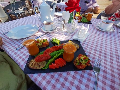 Vegan afternoon tea at Meryem's Hotel in Kyrenia