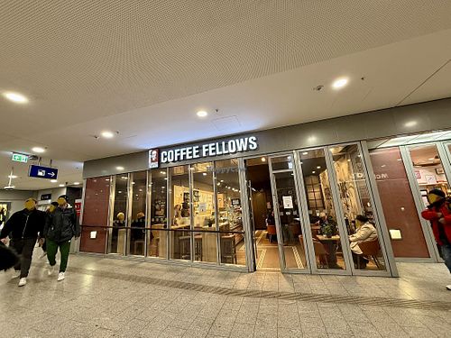 outside  at Coffee Fellows in Erfurt
