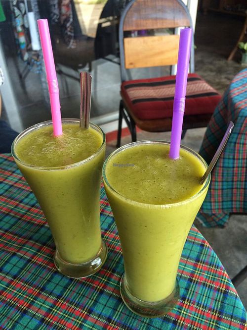 Mango Shake with Sweet Basil at Kunda Vegan Vegetarian - Koh Lanta in Koh Lanta