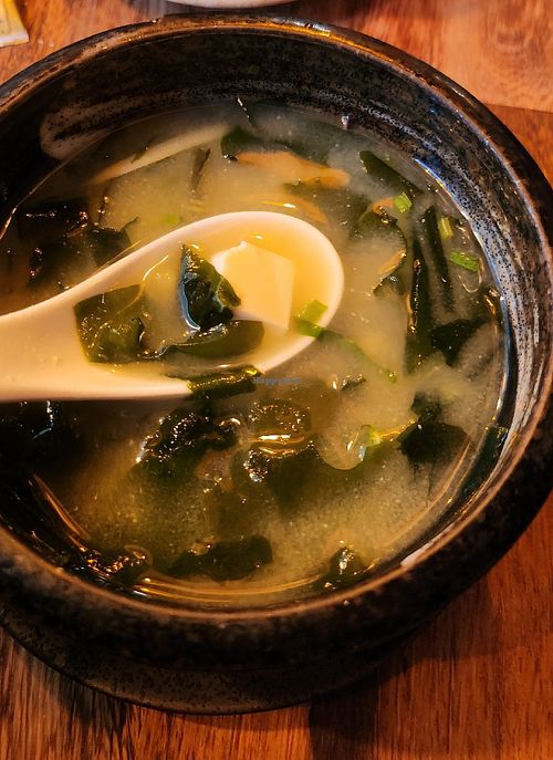 Misosuppe mit Seidentofu at Hugo Sushi Bar & Asian Cuisine in Baden Baden