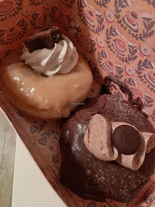 Zimtstern + Chocolate Mousse  at Brammibals Donuts - Europlatz in Berlin