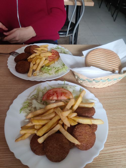 Plats de falafel i pa at Restaurante Kebab El Turco in Guadalajara