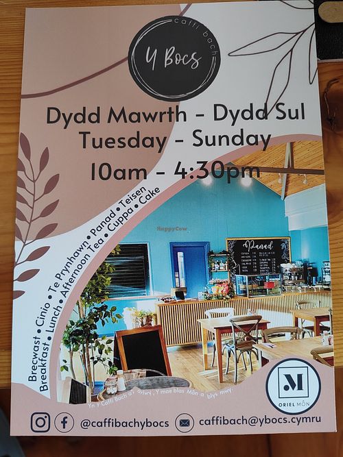 Reasonable prices at Caffi Bach Y Bocs in Llangefni