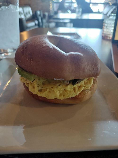 Vegan breakfast sandwich at Third Space Coffee in Colorado Springs
