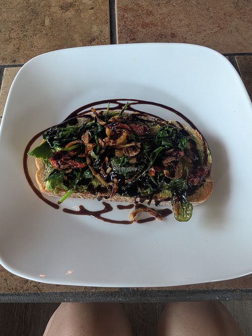 Avo toast at Third Space Coffee in Colorado Springs