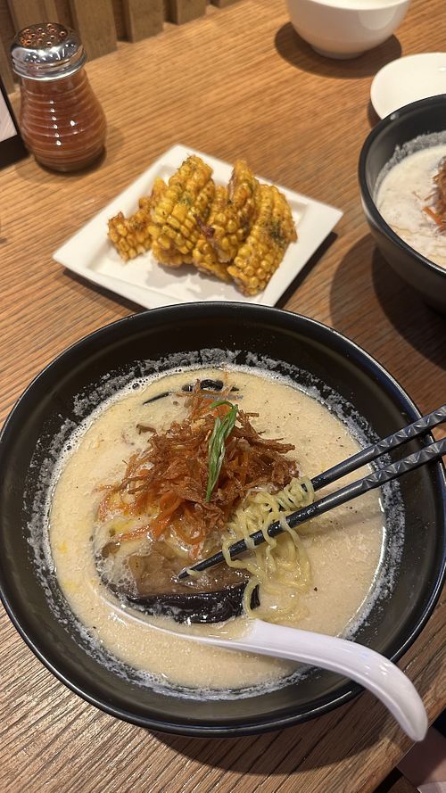 Eggplant ramen   at Ramen Ippudo - MBS in Central Singapore