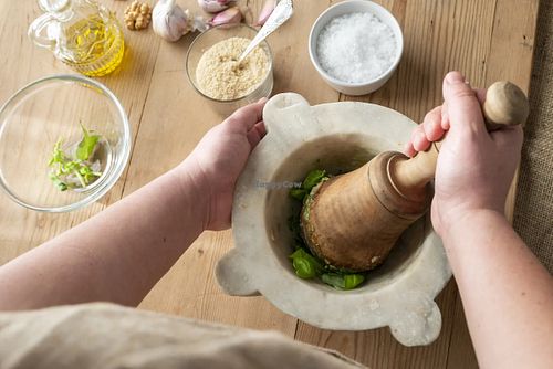 Pesto alla genovese  at Il Naturificio  in Genoa