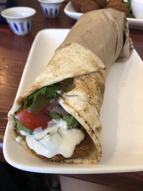 falafel wrap  at Falafel Box in Yerevan