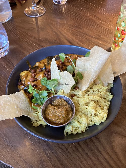 Aubergine curry  at The Royal Oak in Welshpool