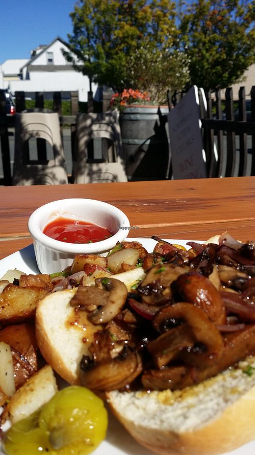 Brats at Mike's Cafe and Wine Bar in San Juan Island