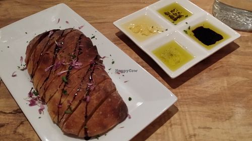 Hot Bread with Olive Oil at Mike's Cafe and Wine Bar in San Juan Island