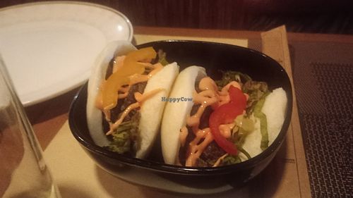 Mushroom bao buns at The Flying Dragon in Paphos