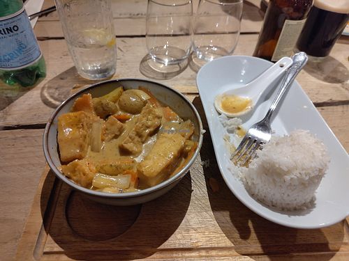 The massaman curry with tofu at The Lethbridge Arms in Taunton