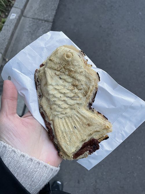 Taiyaki #Veganuary at Taiyaki Sharaku in Tokyo