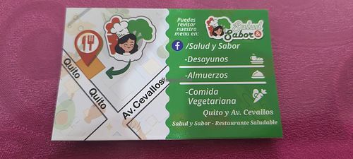 Near quito and Av. Cevallos at Salud y Sabor Restaurant Saludable in Ambato
