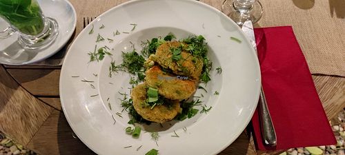 Sebze köfte and hummus at TAŞEV RESTAURANT Sanat ve Şarap Evi House of Art and Wine in Safranbolu