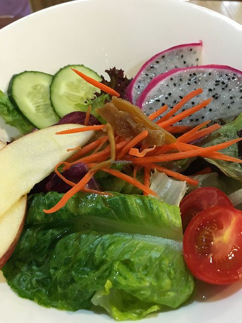 Salad at GreenWoods Raw Cafe in Kowloon