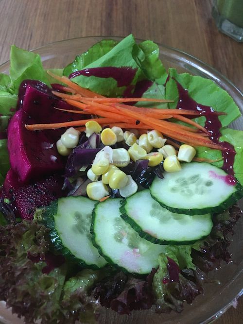Salad at GreenWoods Raw Cafe in Kowloon