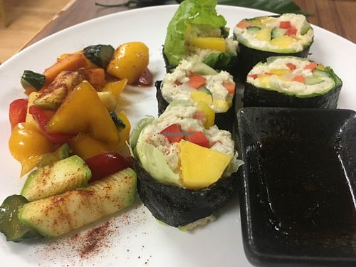 Sushi at GreenWoods Raw Cafe in Kowloon