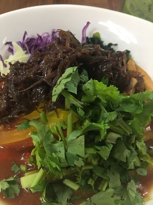 Soup at GreenWoods Raw Cafe in Kowloon