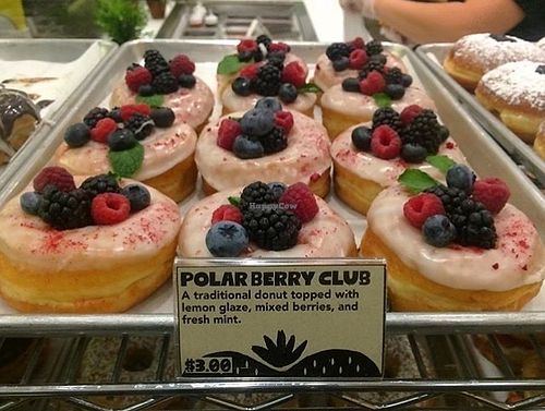 Polar berry vegan donut at Donut Friend - Highland Park in Los Angeles