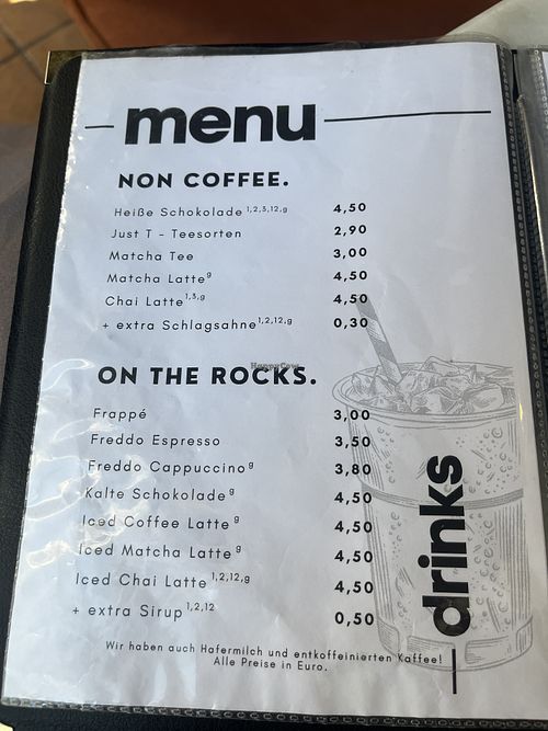 Mehr Hafermilch Möglichkeiten  at Vintage Café in Hamburg