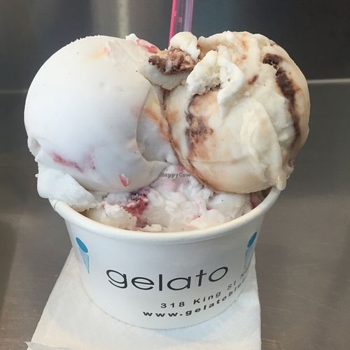 Cornetto, lamington and pavlova at Gelato Blue in Newtown