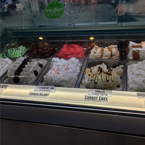 Few of the flavours. All vegan! at Gelato Blue in Newtown