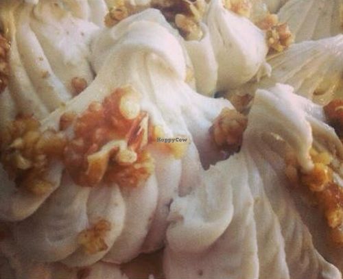 Fig, maple and walnut vegan sorbet at Gelato Blue in Newtown