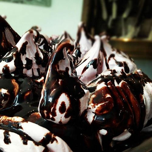 Vegan Jaffa sorbet at Gelato Blue in Newtown