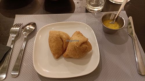 Samoussa vegan at Spice Lounge in Saint-etienne