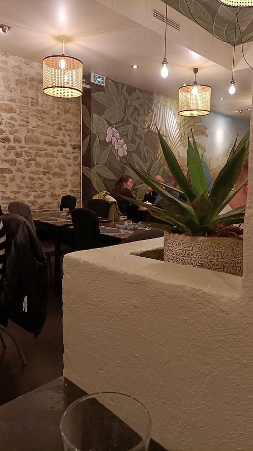 Inside the restaurant at Spice Lounge in Saint-etienne