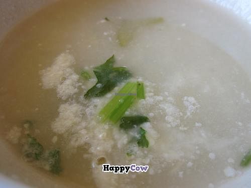 This soup tasted better than it looked!  at Comedor Familiar Vegetariano in Mexico City