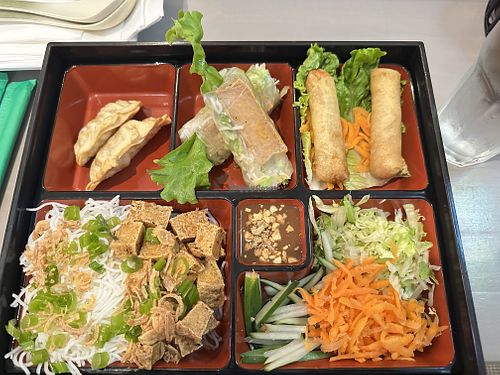 vBox special - veggies and tofu from veg menu  at vPho in Westfield