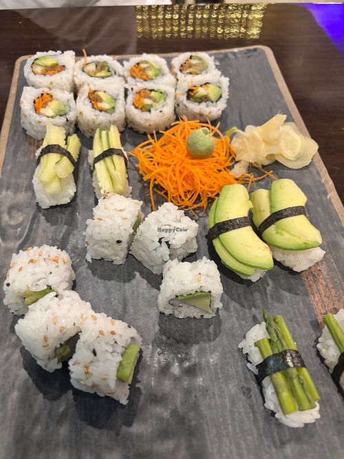 This is the vegetable sushi platter, so tasty and fresh.  at Asian Time in Melbourne