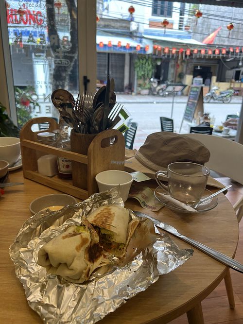 veggie burrito  at LIKE COFFEE - Happy Garden in Cat Ba