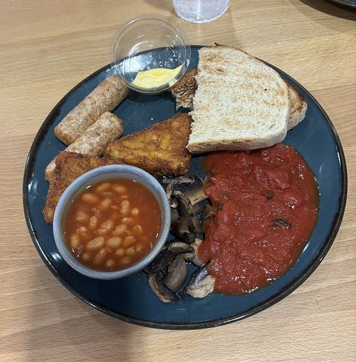 Full Vegan Breakfast   at Morrisons Cafe in Scarborough