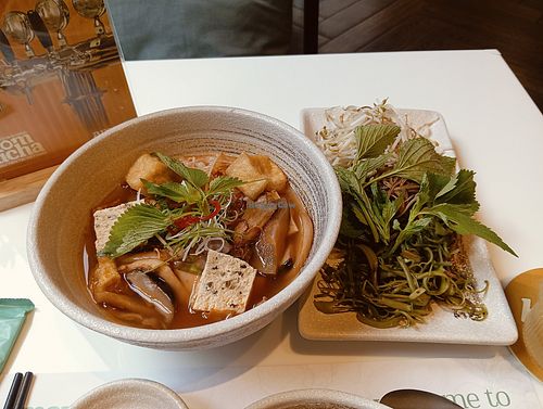 Vegan crab noodles at Amavi Kom & Vegan in Ho Chi Minh City