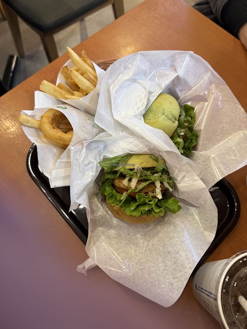   at Mos Burger - Kanata Nishiguchi in Tokyo